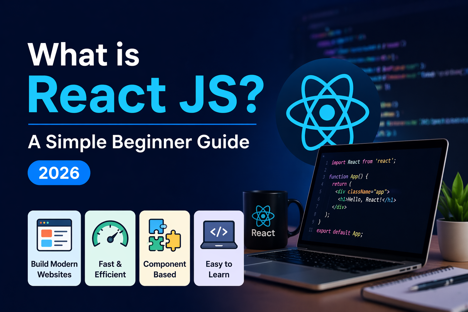 What is React JS tutorial for beginners step by step guide